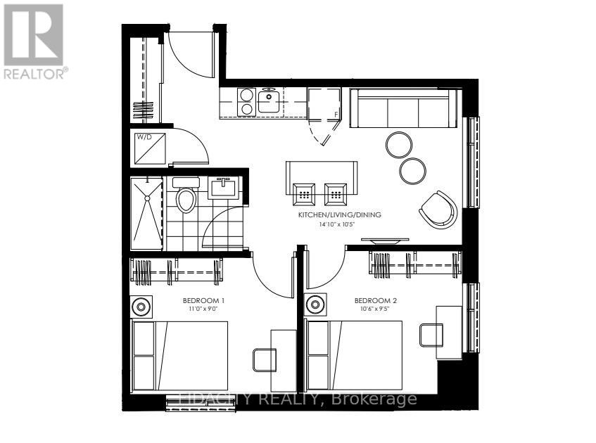 1119 - 105 Champagne Avenue S